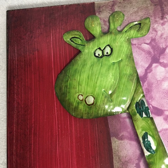 Whimsical Animal Hand Painted Metal Wall Art 3D - Picture 3 of 15